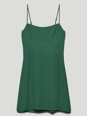 Aritzia Sunday Best Jackson Dress Spaghetti Strap Nature Green Size Small